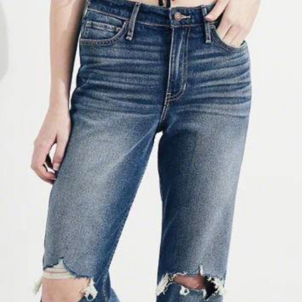 Hollister Vintage Stretch High-Rise Slim Straight Ankle Jeans